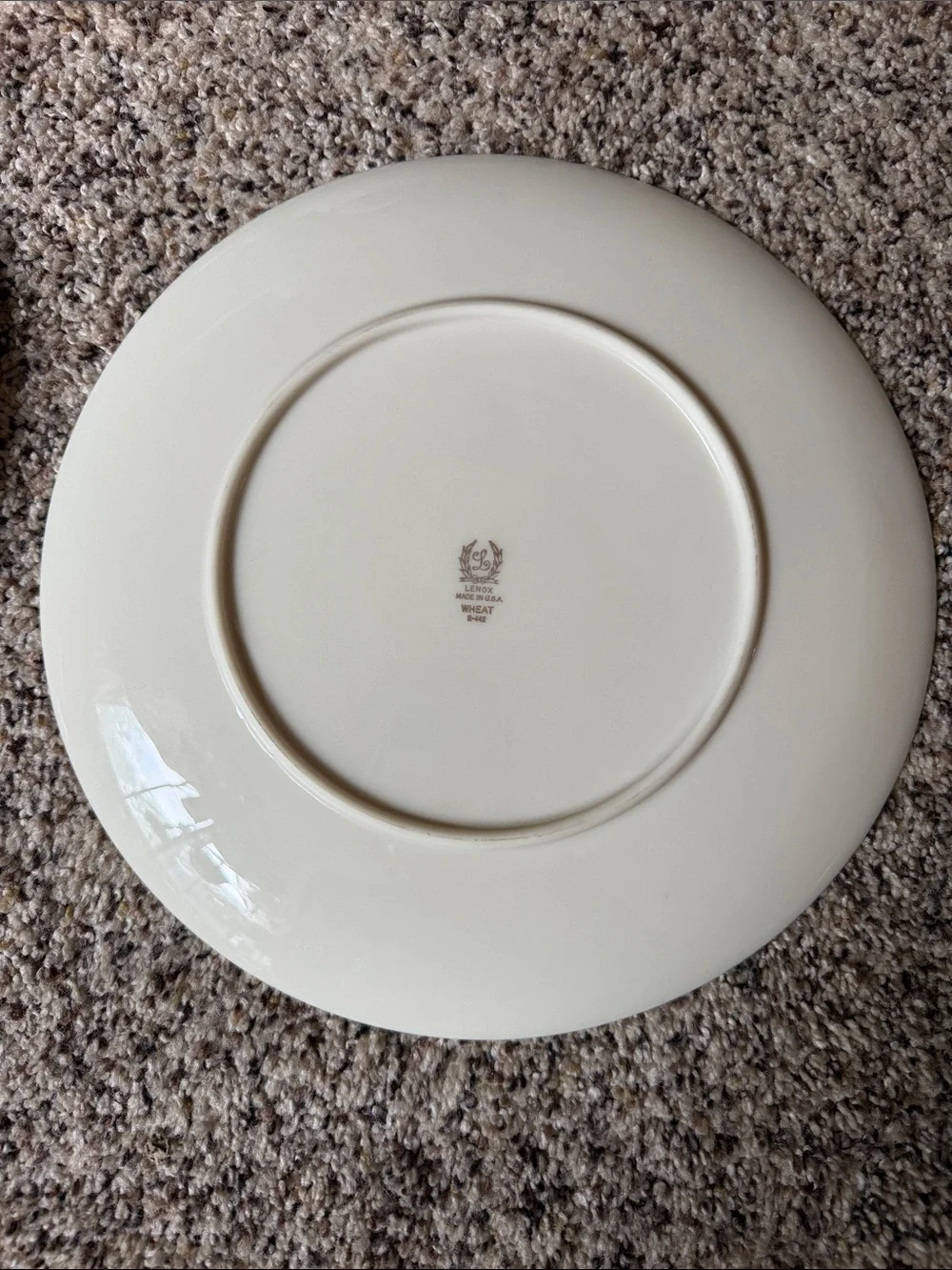 Vintage Lenox Harvest (Wheat / R-442) Fine Bone China Dinner Plates (set of 4)